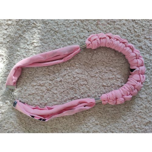 Pólófonal nyaklánc rózsaszín