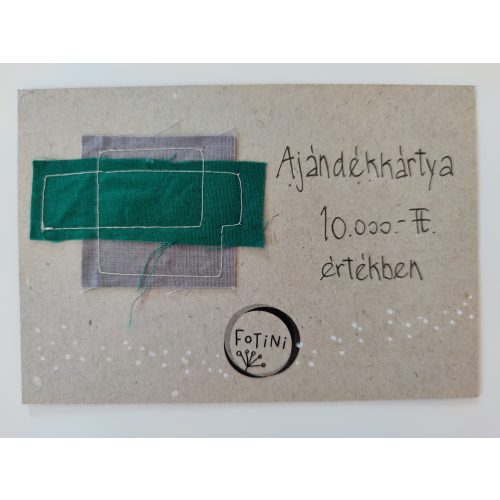 Ajándékkártya 10000